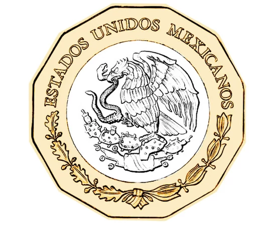 20 peso Címersas CuNi 1267 g Mexikó 2021