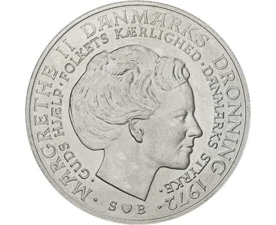  10 korona, IX.Frigyes, ezüst, 1972, Dánia