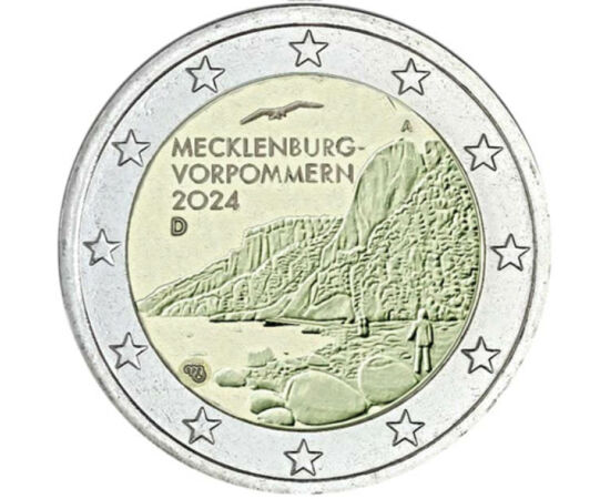 2 euró, Krétaszikla, CuNi, 8,5 g, Németország, 2024