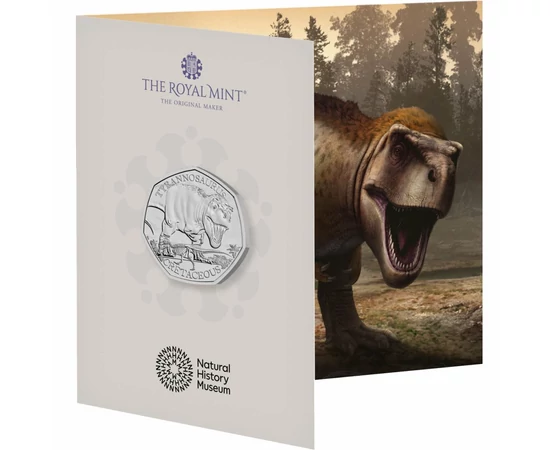 Igazi szörnyeteg a félelmetes zsarnokgyík , 50 penny, Nagy-Britannia, 2024