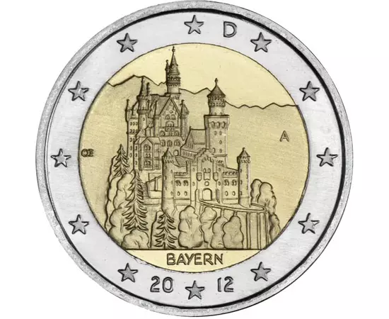  2 euró, Mesebeli kastély, 2012, Németország