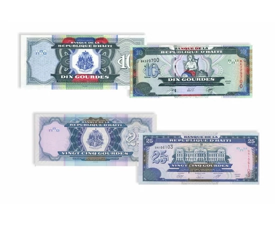 10 25 50 100 gourdes  0 0 Haiti 2000-2009