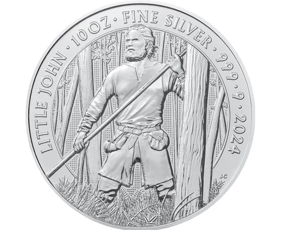 10 font, Kicsi John, , színsúly, Ag 9999, 311 g, Nagy-Britannia, 2024