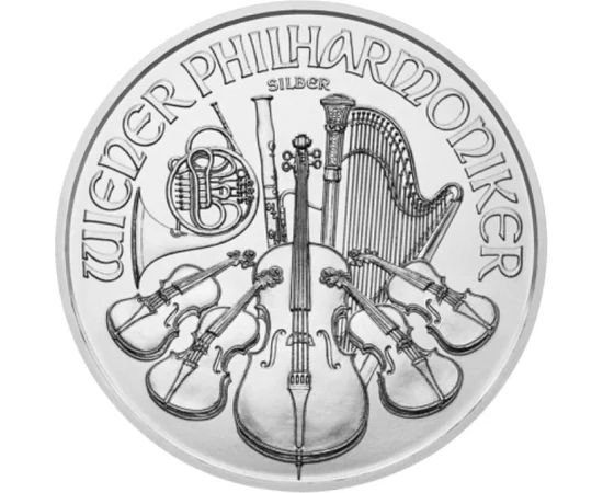 1,5 euró, Bécsi Filharmonikusok, hangszerek, Ag 999, 31,1 g, Ausztria, 2024
