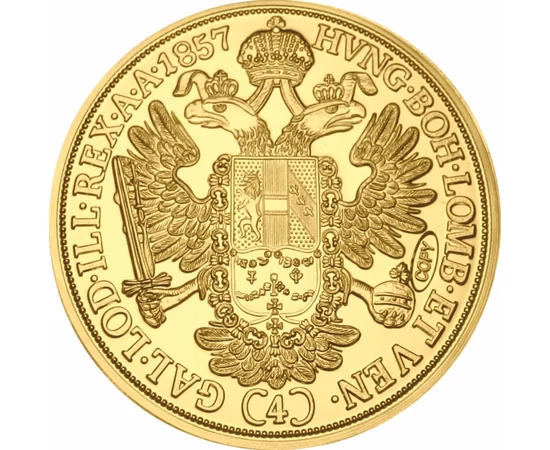 Ferenc József 4 dukát 1857 UV Osztrák-Magyar Monarchia