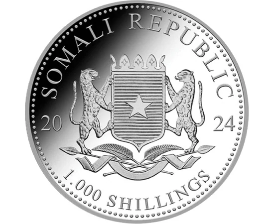 1000 shilling Címer   Ag 9999 311 g Szomália 2024