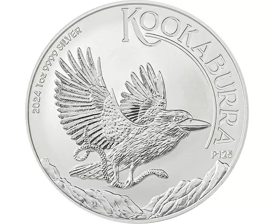 1 dollár, Kookaburra ábrázolás, színsúly, , Ag 9999, 31,1 g, Ausztrália, 2024
