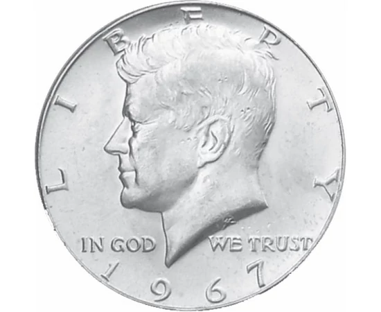  1/2 $, Kennedy, ezüst, 1965-70, USA
