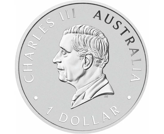 1 dollár III. Károly  Ag 9999 311 g Ausztrália 2024