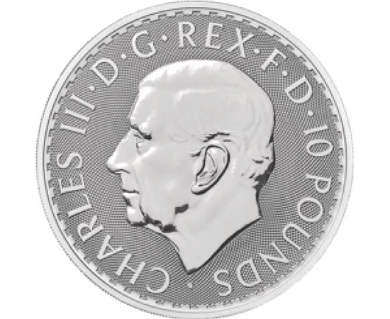 10 font III. Károly  Ag 999 311 g Nagy-Britannia 2024
