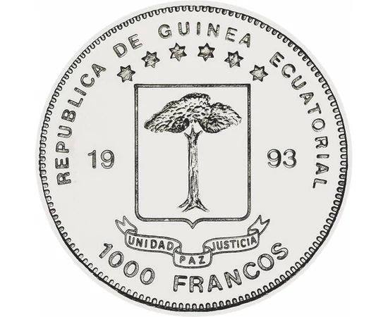 EGUI/ 1000 frank Stegosaurus1993 Egyenlítői Guinea