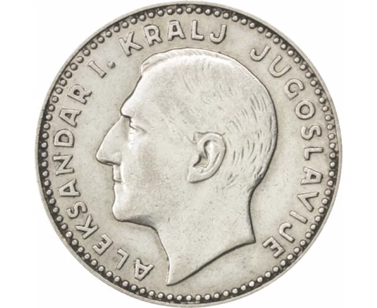 YUG/ 10 dínár, Sándor portréja,Ag,1931, Jugoszlávia