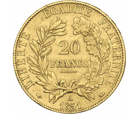  20 frank Ceres 1849-1851 arany Franciaország