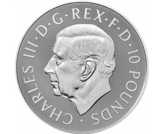 10 font III. Károly  Ag 9999 311 g Nagy-Britannia 2024