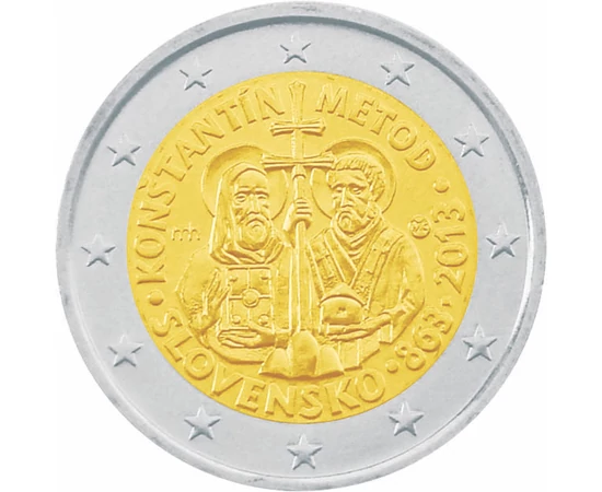  2 euró, Ciril és Metód, 2013, Szlovákia