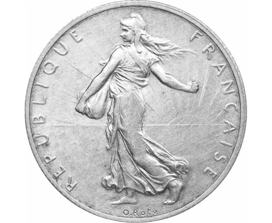  2 frank, Magvető lány, Ag1898-1920, Franciaország