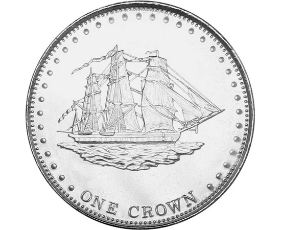 1 korona, Hajóábrázolás, , CuNi, 25 g, Stoltenhoff-sziget, 2008