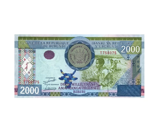 2000 frank, , 0, 0, Burundi, 2008