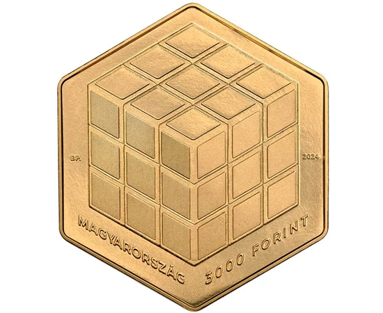 3000 forint, A Rubik-kocka belső szerkezete, CuNi, 20 g, Magyarország, 2024