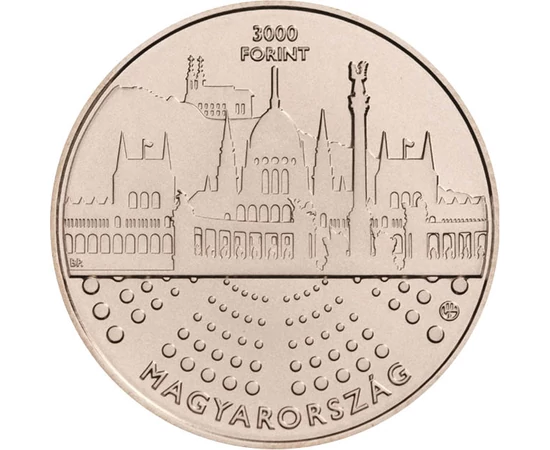 3000 forint, Ikonikus épületek sziluettjei, , CuNi, 12,5 g, Magyarország, 2024