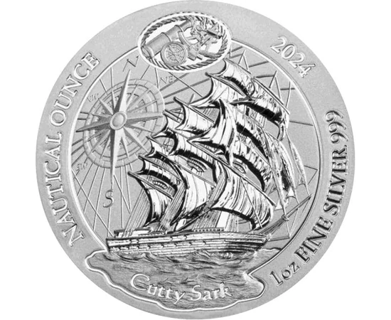 50 frank, Hajóábrázolás, , Ag 999, 31,1 g, Ruanda, 2024
