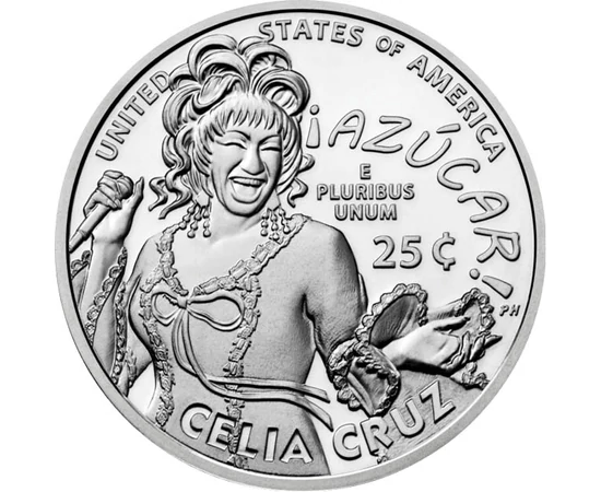 25 cent, Celia Cruz, , CuNi, 5,67 g, USA, 2024