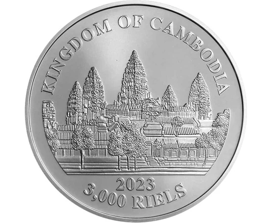 CAM/ 3000 riel Ázsiai elefántAg2023 Kambodzsa