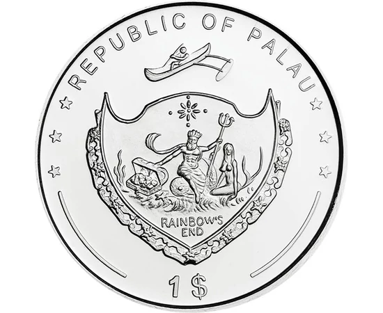 1 dollár Címer  CuNi 28 g Palau 2011