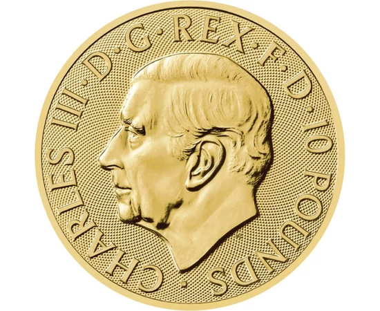 10 font III. Károly  Au 9999 311 g Nagy-Britannia 2025