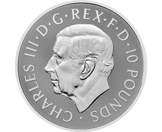 10 font III. Károly  Ag 9999 311 g Nagy-Britannia 2025
