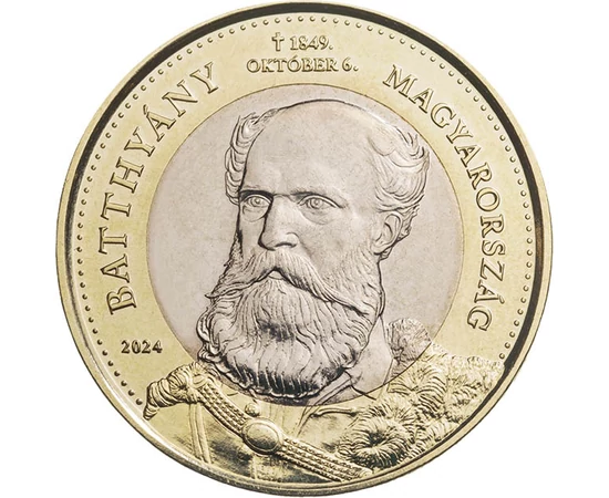 200 forint, Batthyány Lajos, , CuNi, 9 g, Magyarország, 2024
