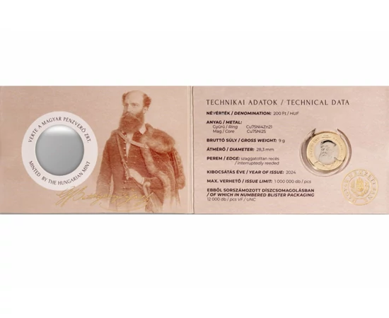 200 forint Batthyány CuNi 9 g Magyarország 2024