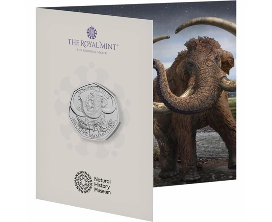 50 penny Sztyeppei mamut CuNi 8 g Nagy-Britannia 2024