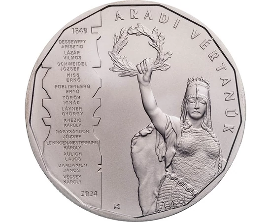 7500 forint Kopjafa aradi Szabadság-szobor  CuNi 765 g Magyarország 2024