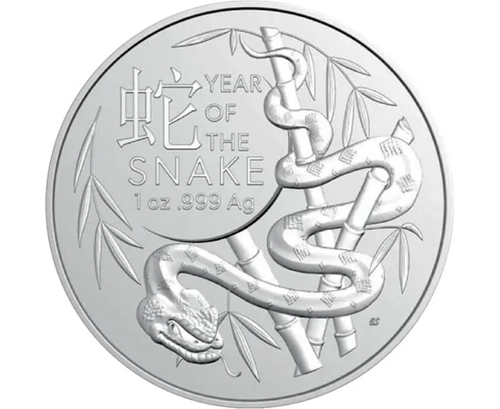 1 dollár, Kígyó ábrázolás, Ag 999, 31,1 g, Ausztrália, 2025