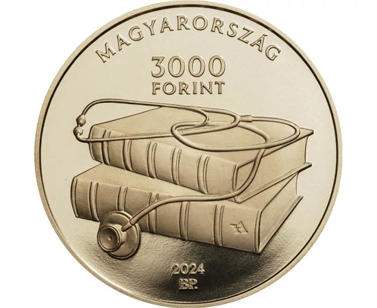 3000 forint Sztetoszkóp könyvek   CuNi 16 g Magyarország 2024