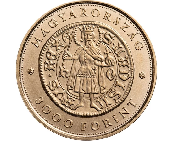 3000 forint, V. László aranypénze, , CuNi, 2,7 g, Magyarország, 2024