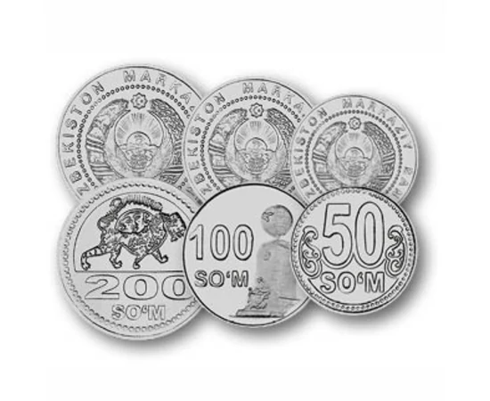 50, 100, 200, 500, 1000 som, , 0, 0, Üzbegisztán, 2018-2022