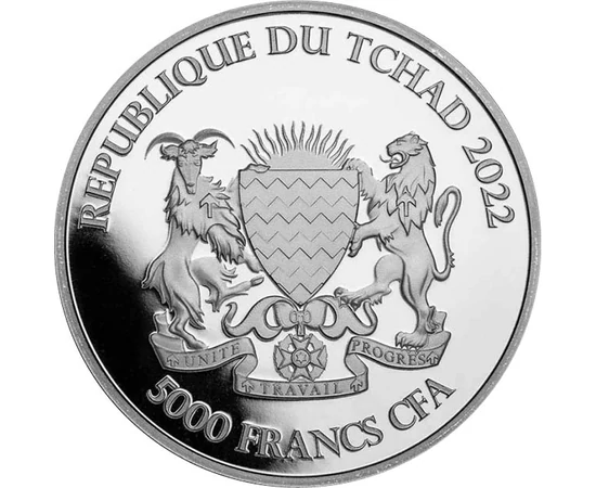 CHAD/ 5000 frank Zebra Ag2022 Csád Köztársaság