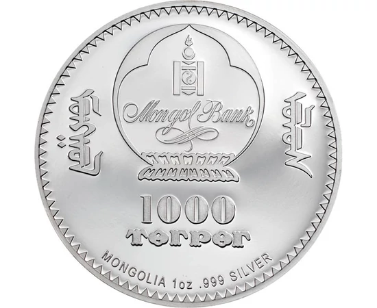  1000 tugrik Napóleon Ag2021 Mongólia
