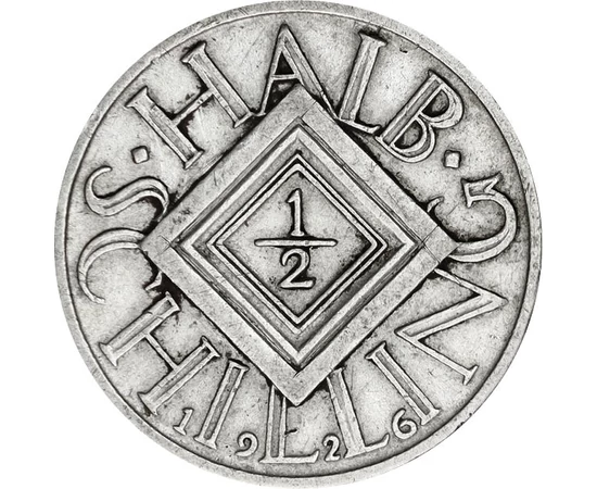  1/2 schilling, 1925-1926, ezüst, Ausztria