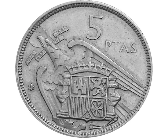  5 peseta Franco 1957-1975 Spanyolország
