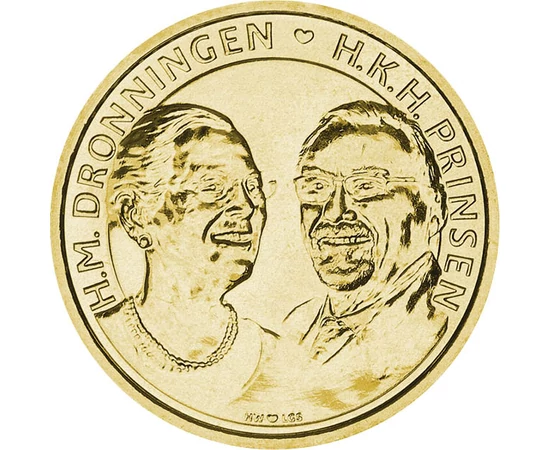 20 korona, II. Margit, Henrik herceg, Al-Bronz, 9,3 g, Dánia, 2017