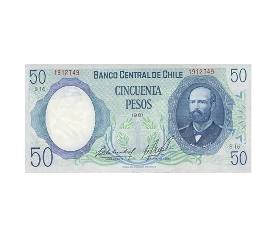 50 peso  0 0 Chile 1981