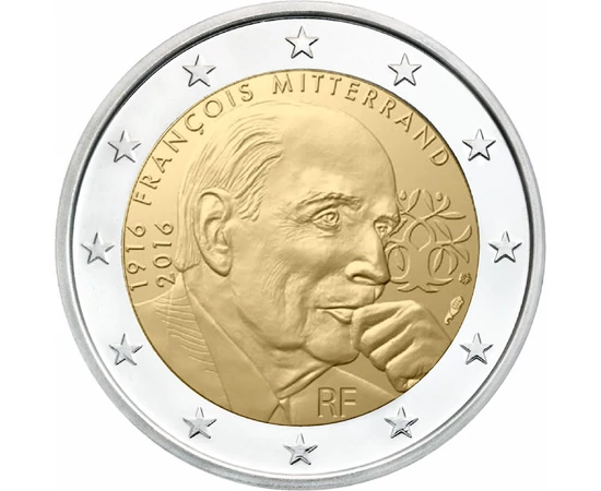 2 euro francois mitterrand