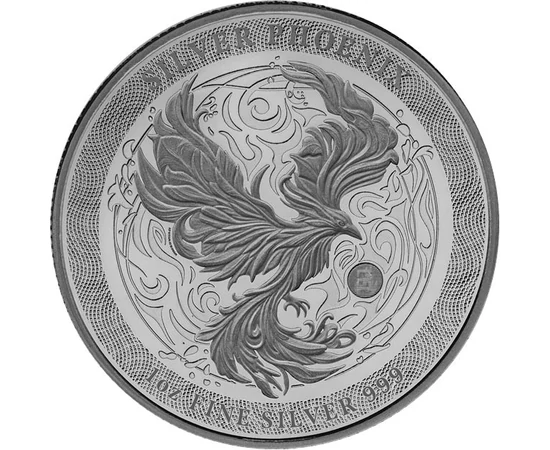 2 dollár, Főnix, színsúly, Ag 999, 31,1 g, Niue, 2025