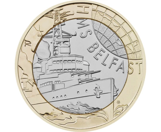 2 font, Hadihajó, CuNi, 12 g, Nagy-Britannia, 2025
