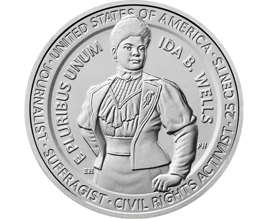 25 cent, Ida B. Wells, , CuNi, 5,67 g, USA, 2025