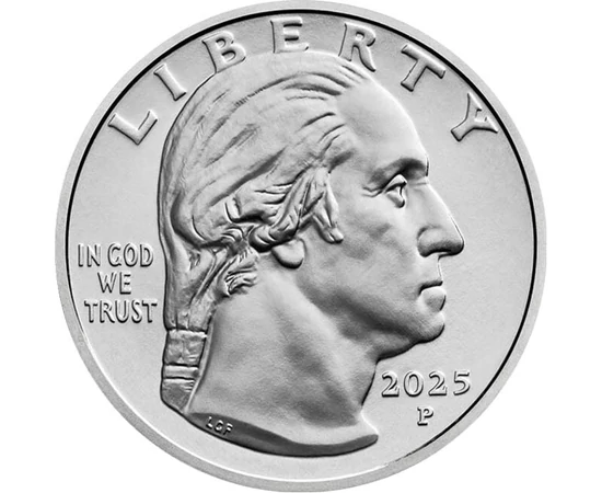 25 cent Washington  CuNi 567 g USA 2025