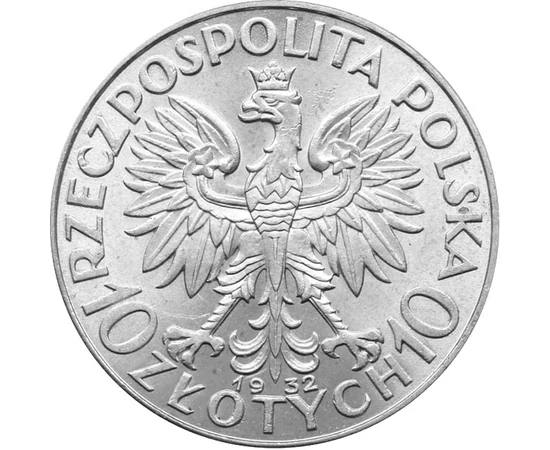  10 zloty Védőszent ezüstLengyelo. Lengyelország